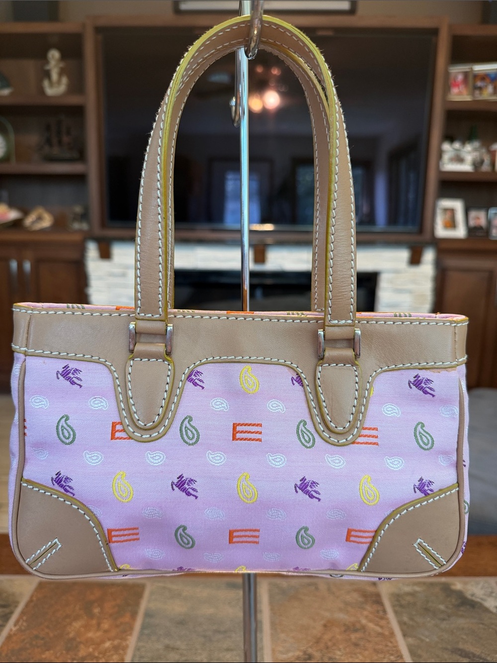 Vintage ETRO Paisley Top Handle Bag EUC